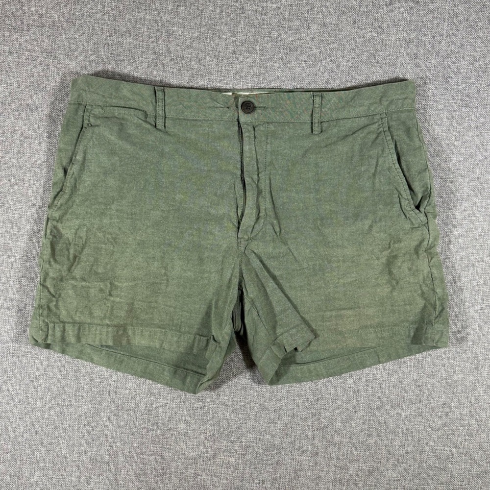 Goodthreads Chino Shorts Mens 36 Olive Green Casual Summer Gorpcore Minimal Fit